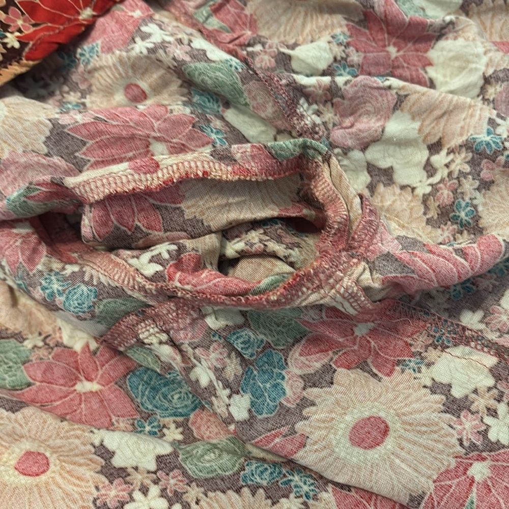 Savannah Jane Boho Floral blouse multi color SZ 2X plus size peasant embroidered - Picture 12 of 13